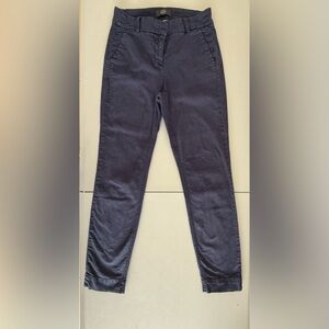 J. Crew Navy Blue Women's Low-rise Cropped Chino’s